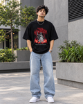 Dark Angel Graphic Oversized T-Shirt – Black