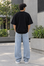 Dark Angel Graphic Oversized T-Shirt – Black