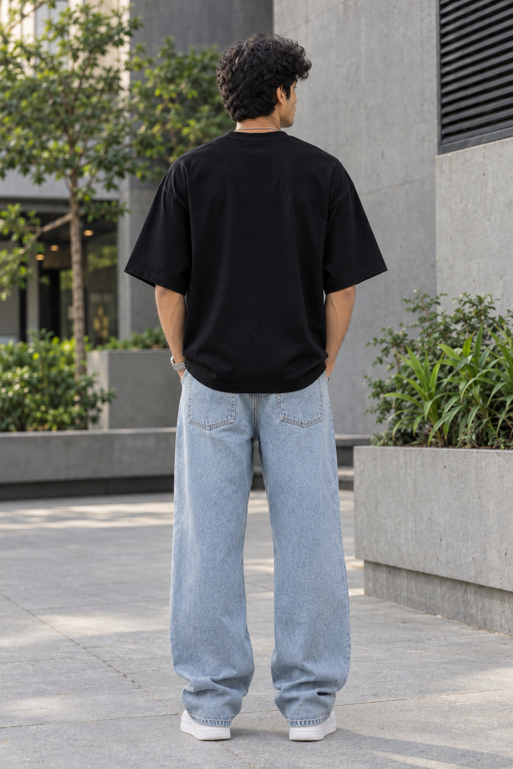 Dark Angel Graphic Oversized T-Shirt – Black
