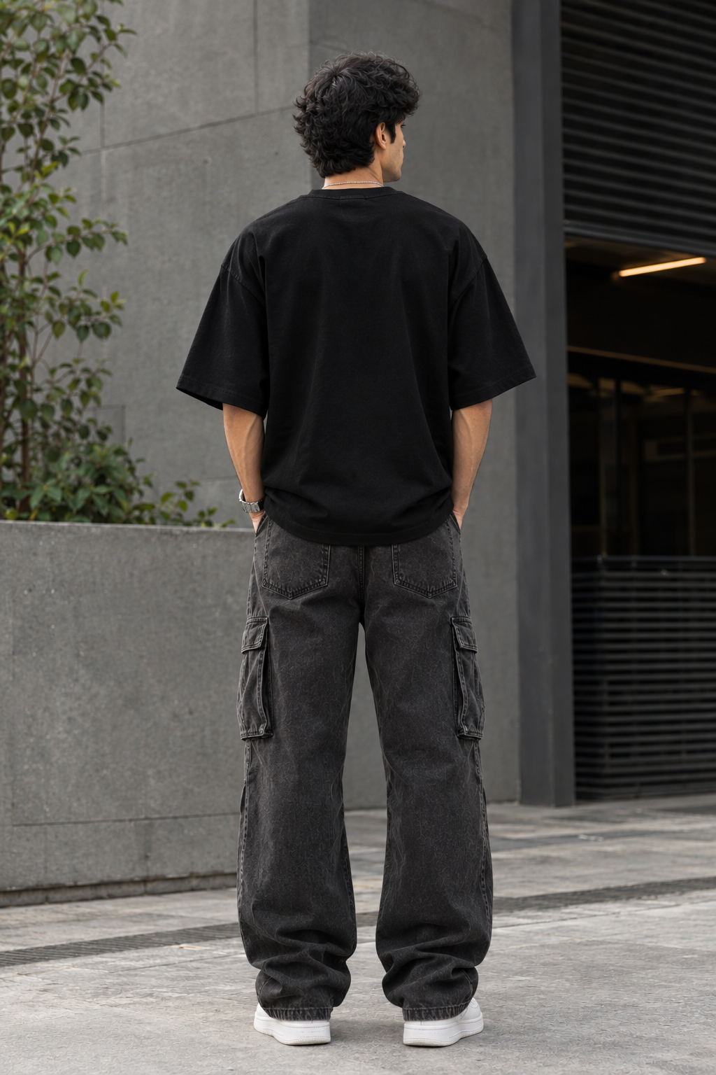 Eternal Darkness Skull Graphic Oversized T-Shirt – Black